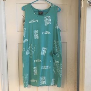 Vintage 80s coverup with fish print
